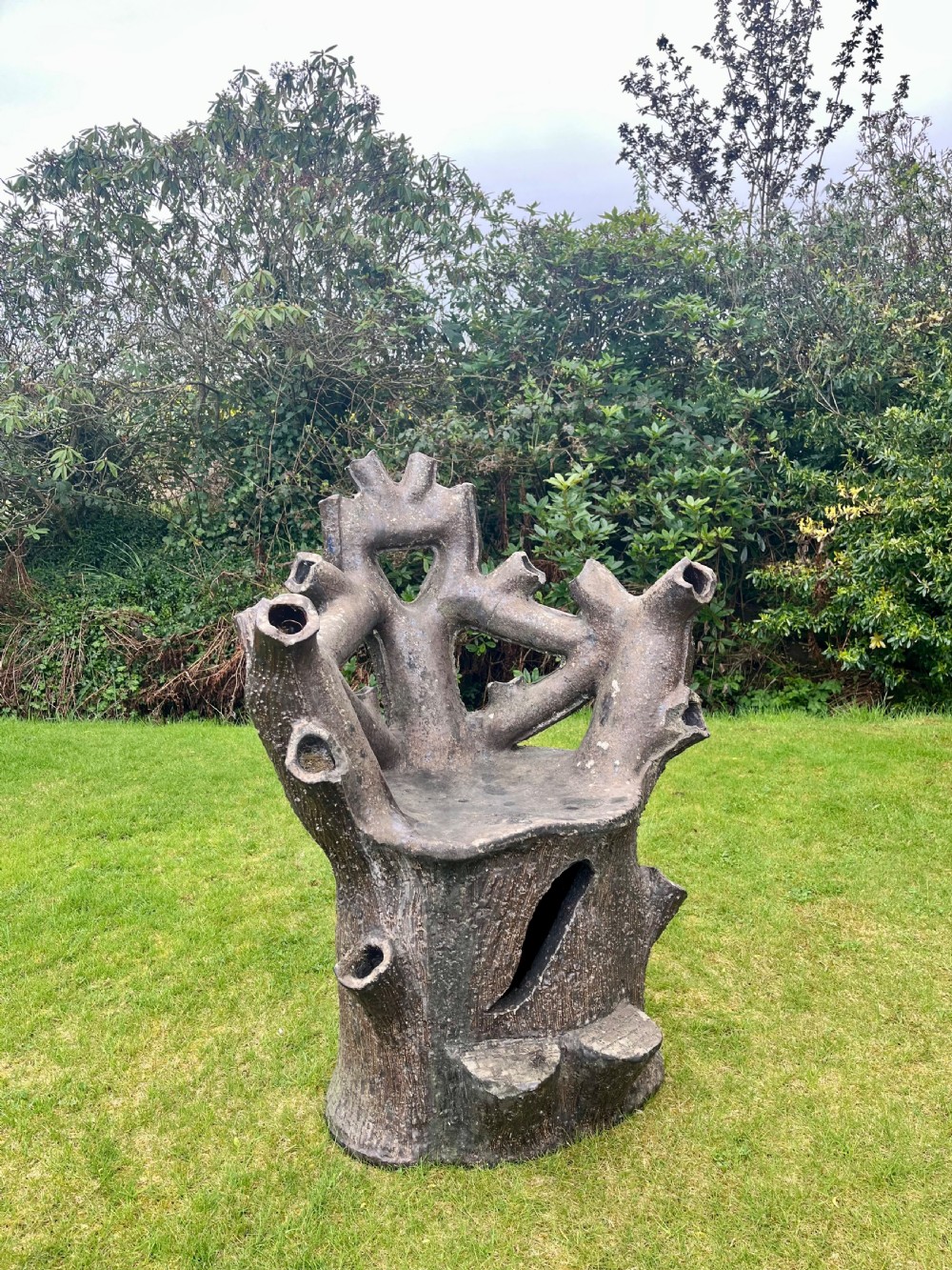 Scottish faux bois garden chair  View II