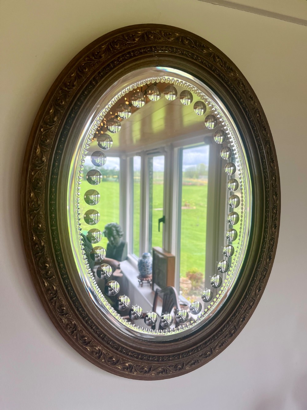 Gilt wall mirror  View II