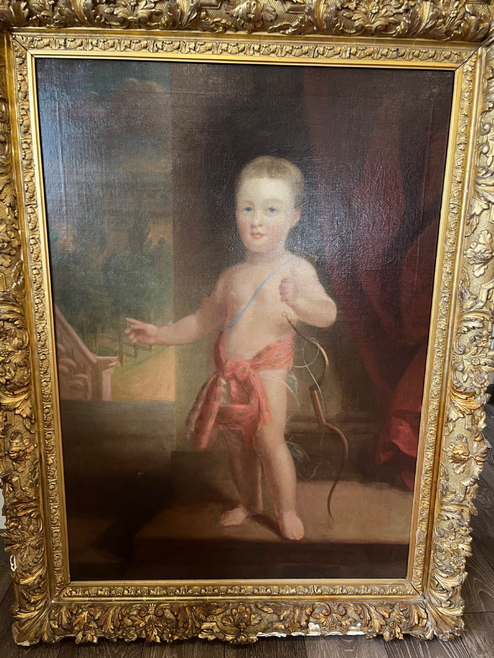 Huge cherub oil portrait  View VII