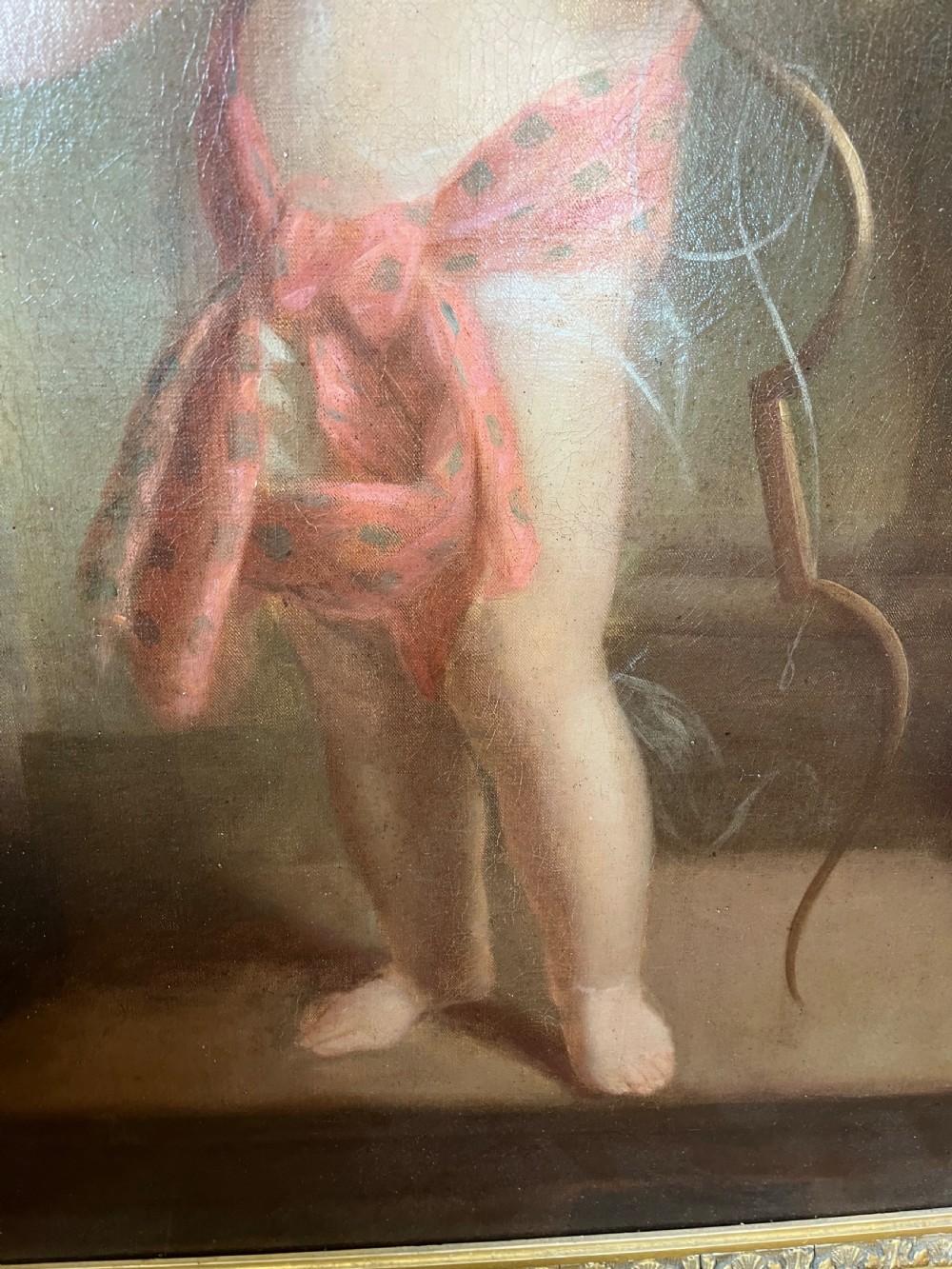 Huge cherub oil portrait  View IX