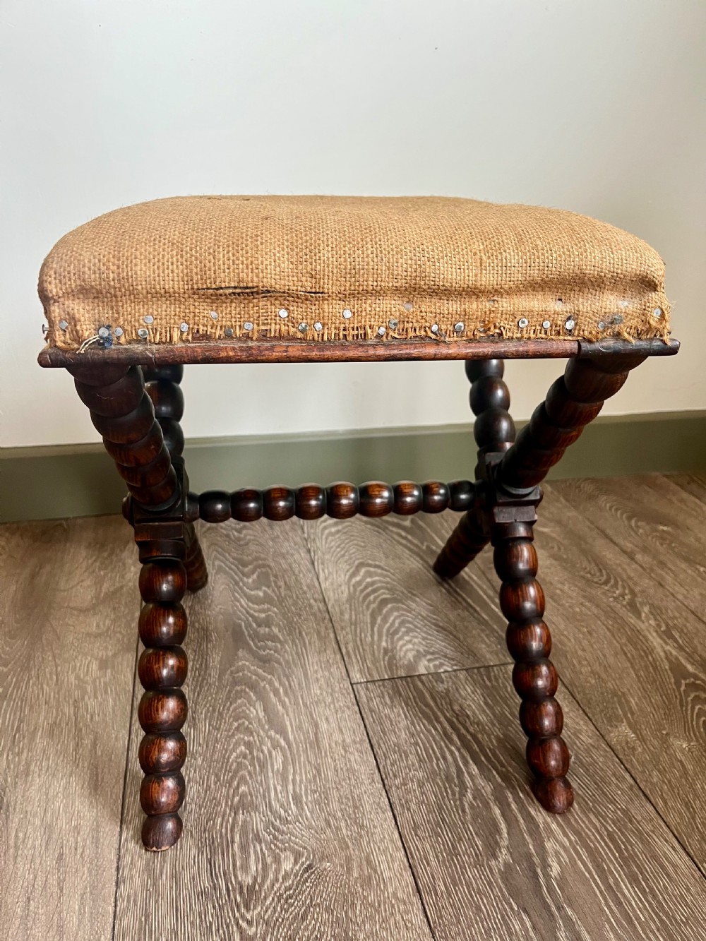 Rosewood bobbin turned stool View V