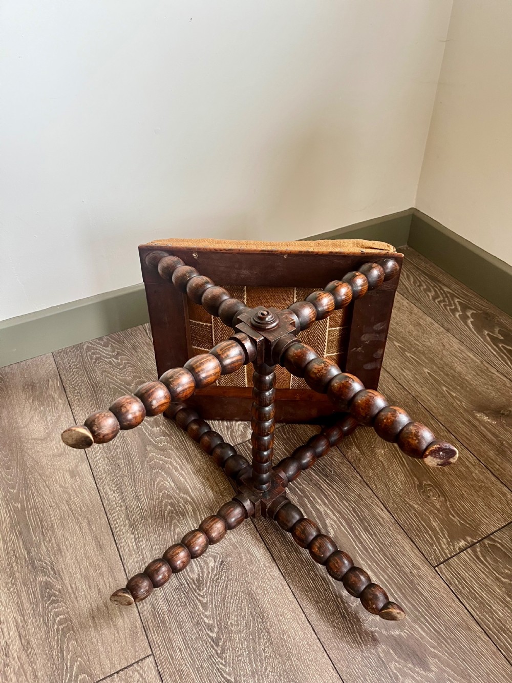 Rosewood bobbin turned stool View VII