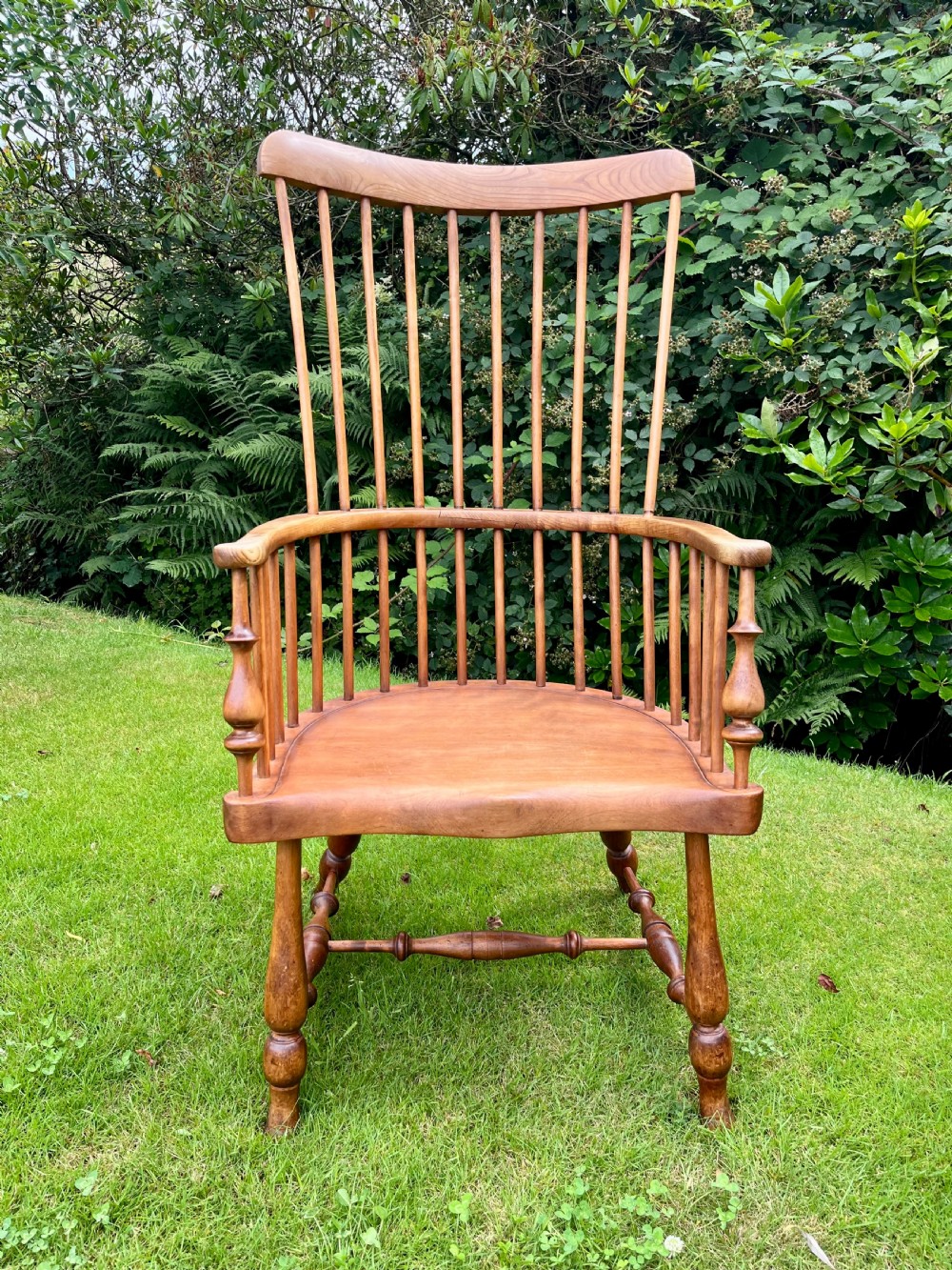 Matched pair Scottish Darvel Windsor chairs View II