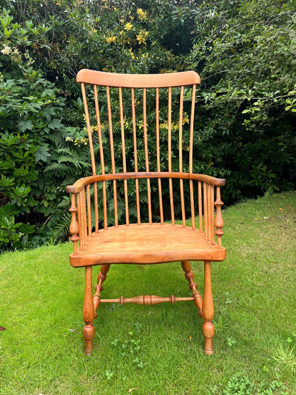 Matched pair Scottish Darvel Windsor chairs View V