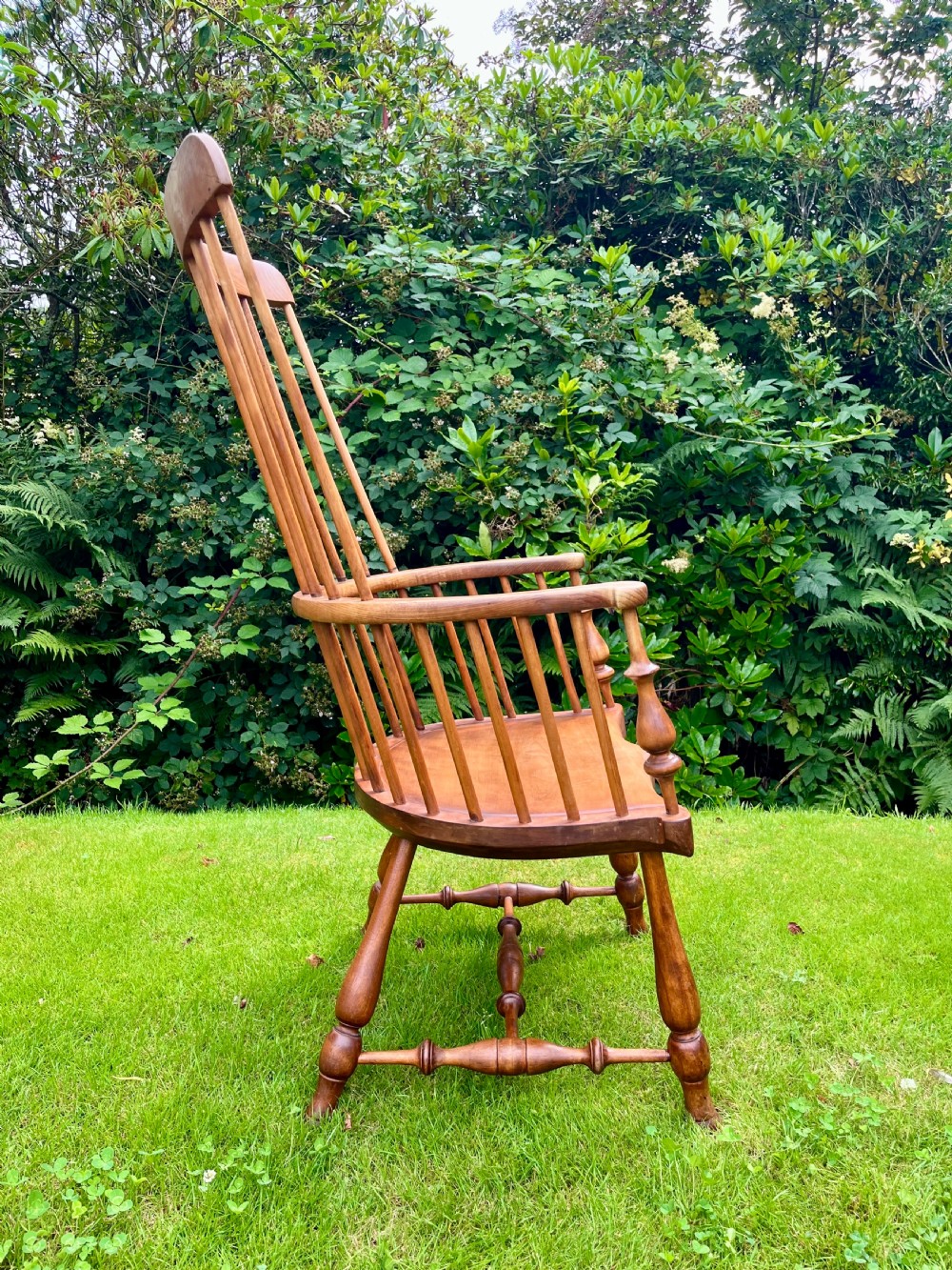 Matched pair Scottish Darvel Windsor chairs View IX