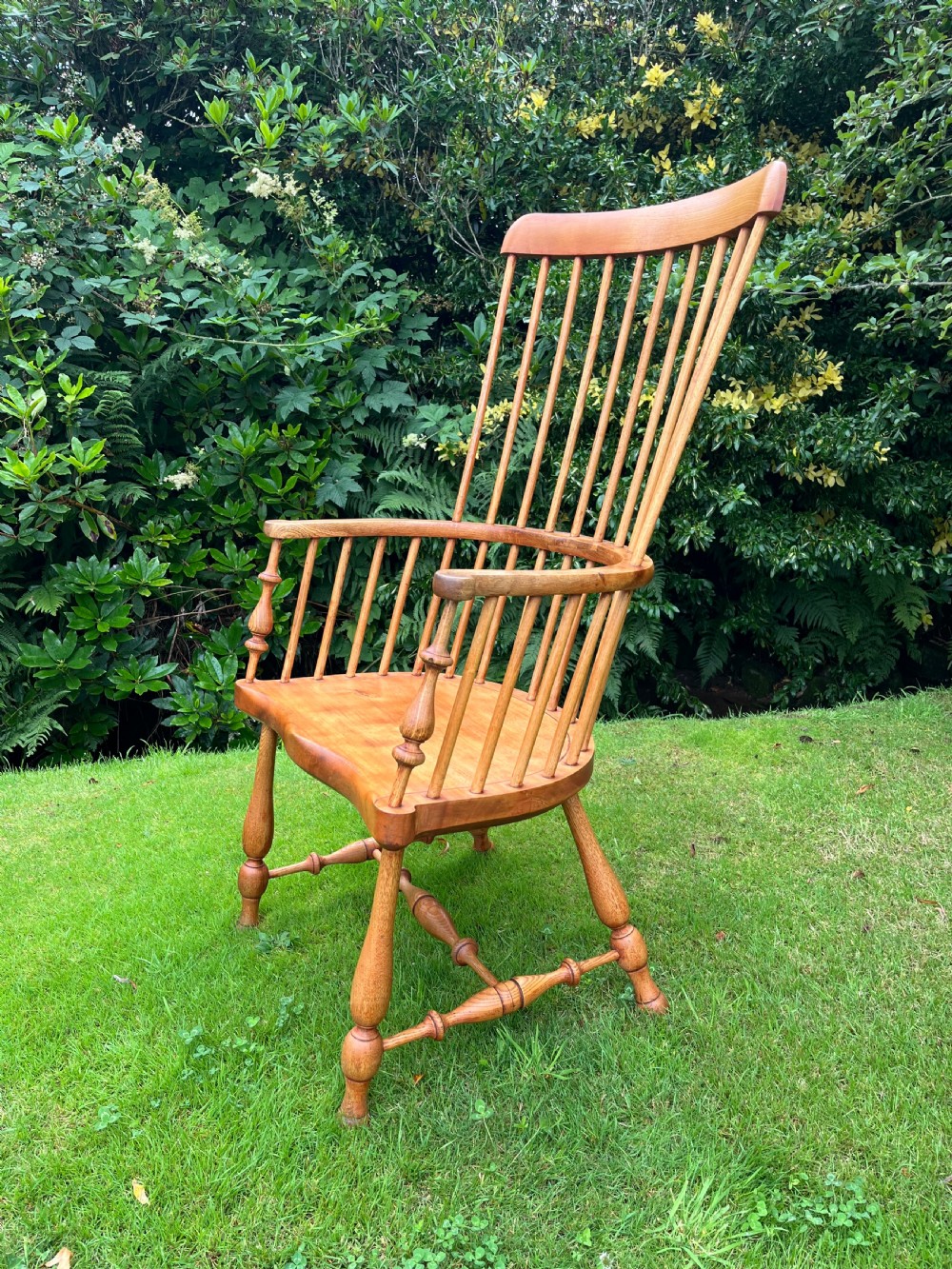 Matched pair Scottish Darvel Windsor chairs View XI