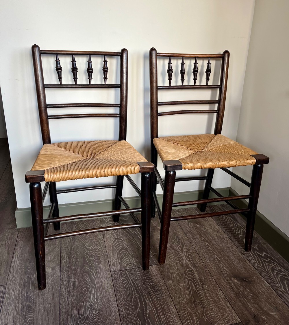 Pair Sussex chairs 