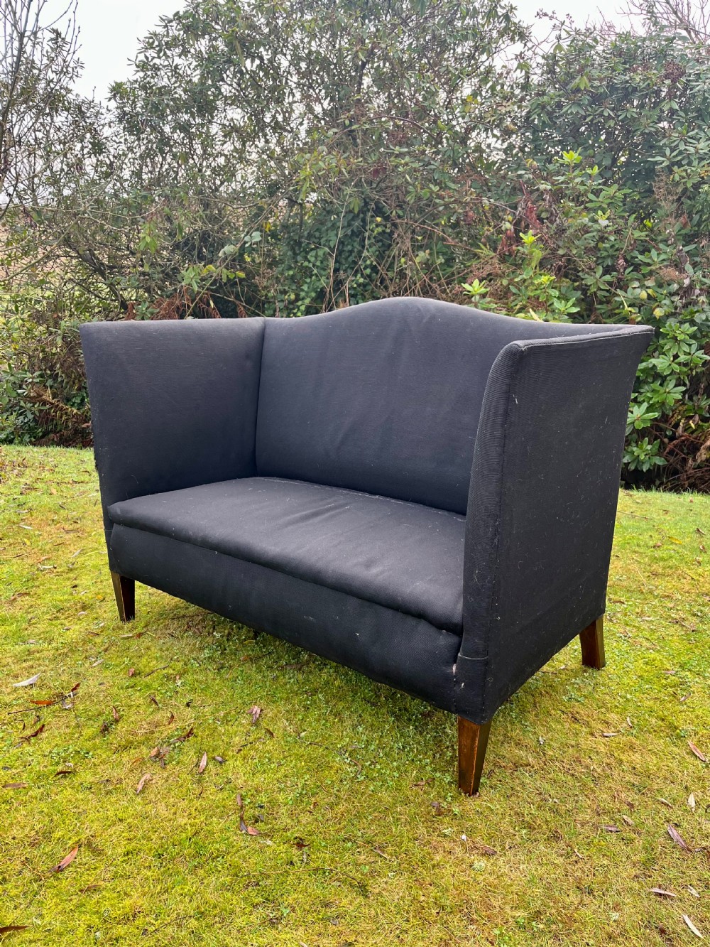 Edwardian high sided settee