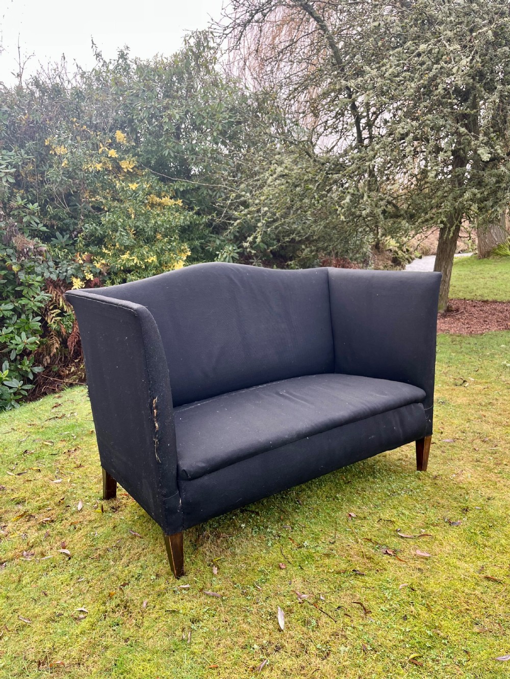 Edwardian high sided settee View IX