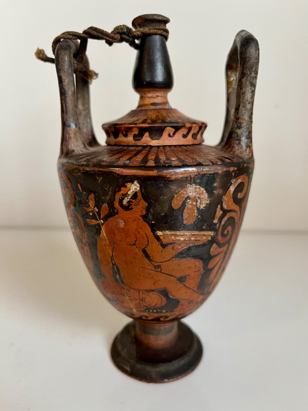Ancient Greek pottery marriage vase