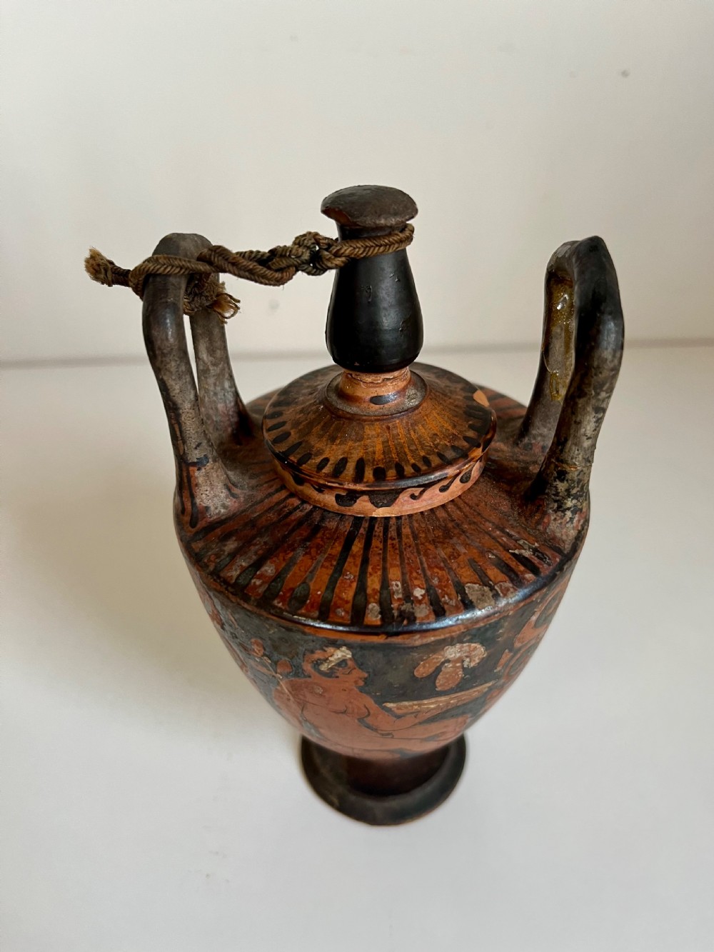 Ancient Greek pottery marriage vase View II