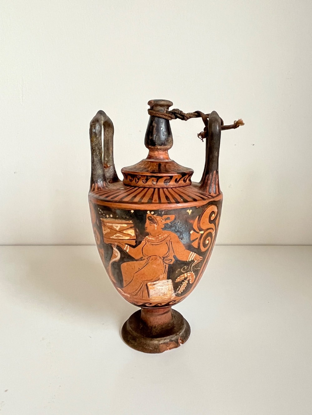 Ancient Greek pottery marriage vase View VII