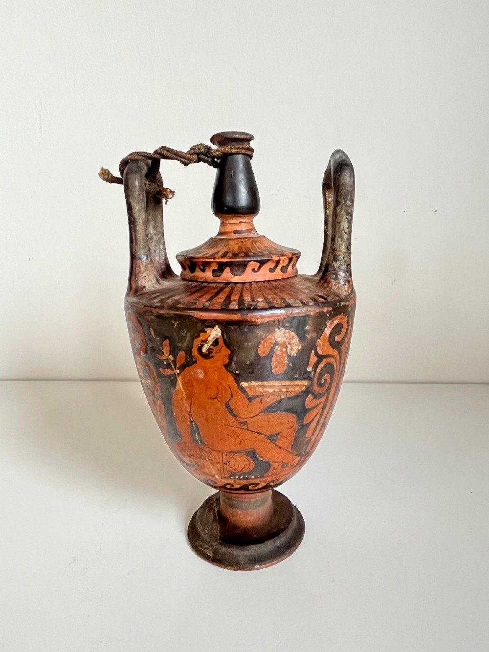 Ancient Greek pottery marriage vase View X