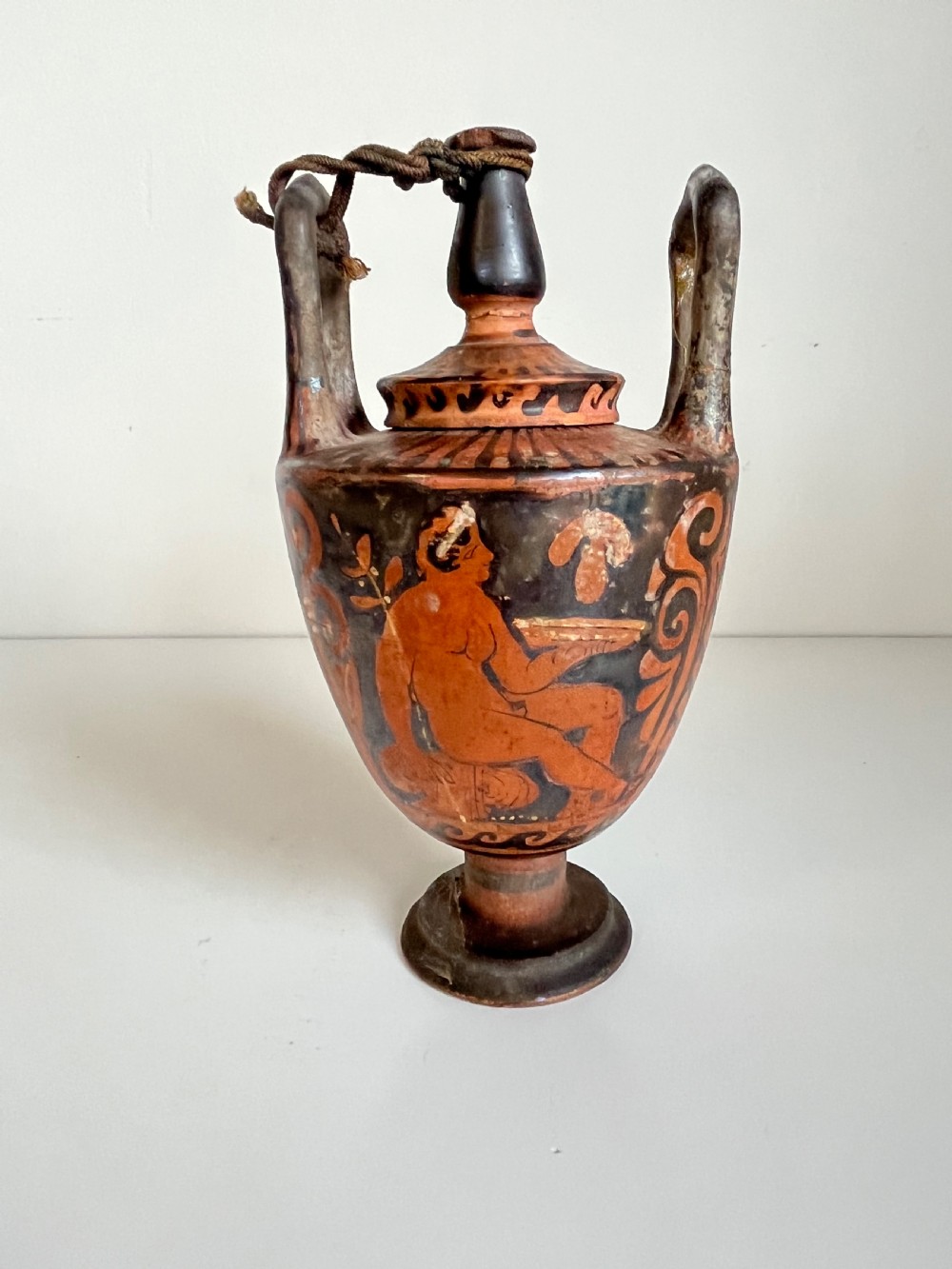 Ancient Greek pottery marriage vase View XII