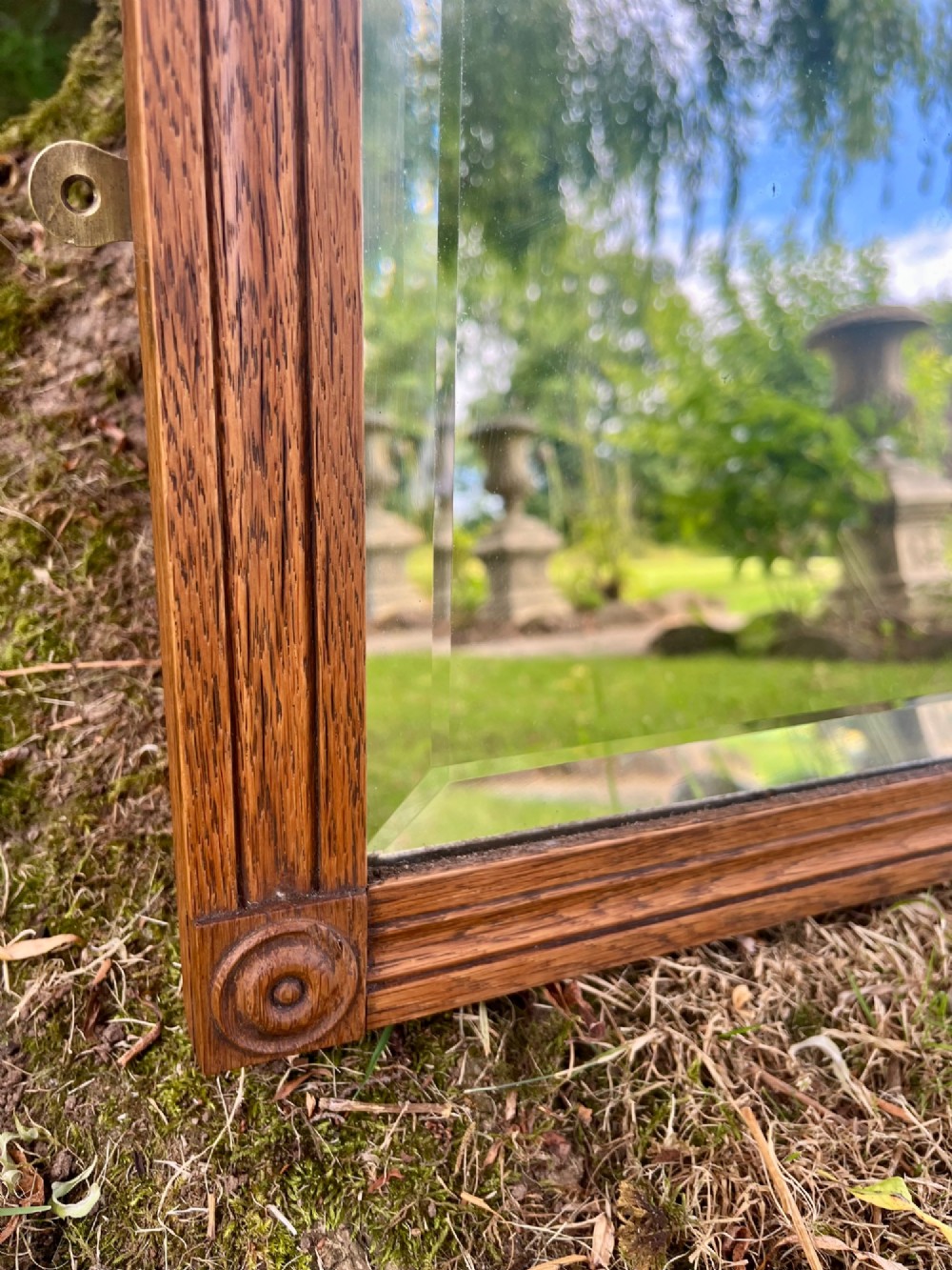 Large oak wall mirror View IV