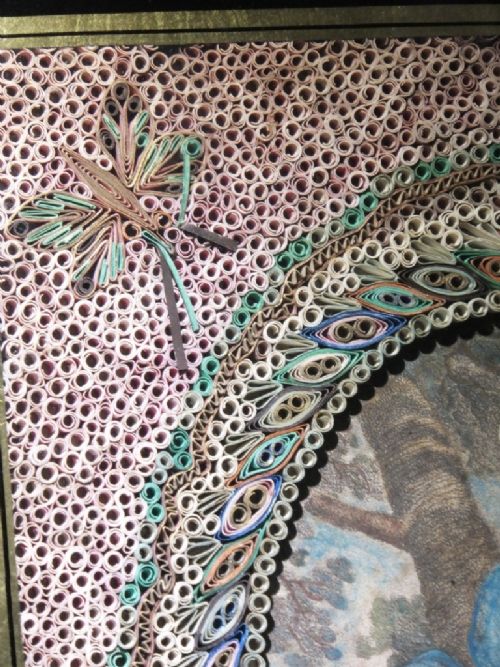 QUILLWORK PICTURE OF A LADY - ADDITIONAL PHOTO 4