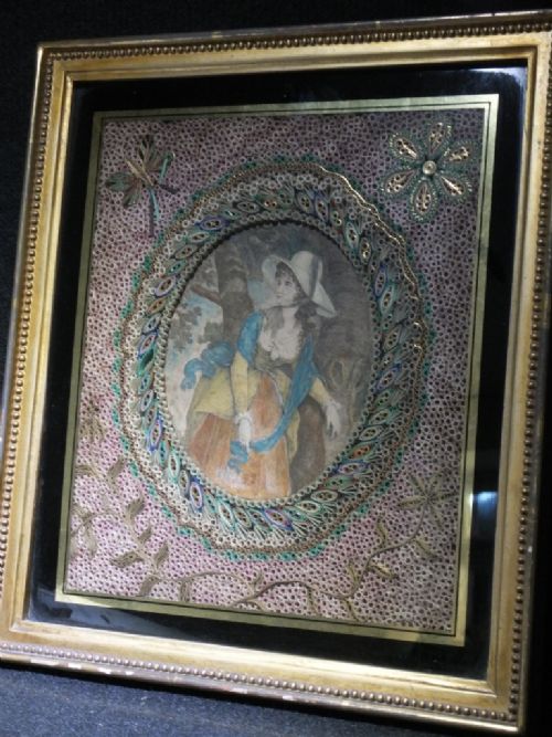 QUILLWORK PICTURE OF A LADY - ADDITIONAL PHOTO 8