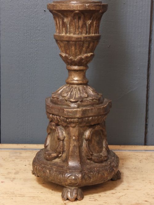 SILVER GREY PRICKET STICK CANDLESTICK - ADDITIONAL PHOTO 4
