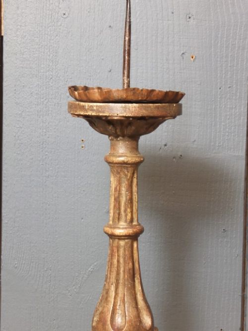 SILVER GREY PRICKET STICK CANDLESTICK - ADDITIONAL PHOTO 6