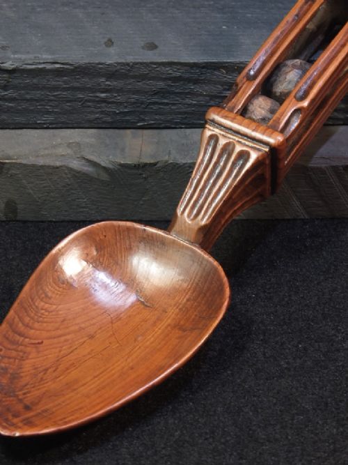 WELSH YEW WOOD LOVE SPOON - ADDITIONAL PHOTO 6