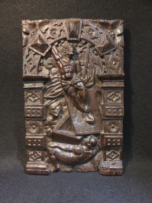 resurrection panel - CATEGORY: ANTIQUE MISCELLANEOUS - DATED 17TH CENTURY
