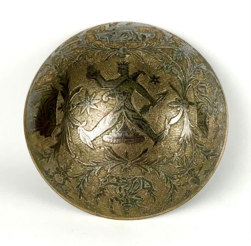 magnificent solid silver gilt niello bowl 18th century balkans ottoman empire - CATEGORY: ANTIQUE SILVER - DATED 18TH CENTURY