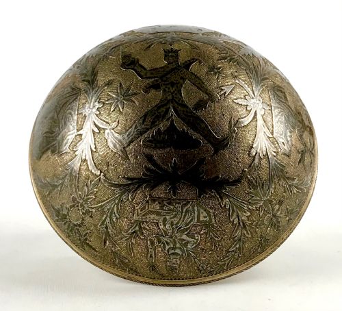 MAGNIFICENT SOLID SILVER GILT NIELLO BOWL 18TH CENTURY BALKANS OTTOMAN EMPIRE - ADDITIONAL PHOTO 3