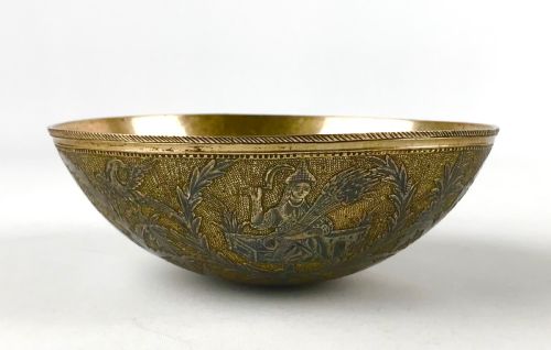 MAGNIFICENT SOLID SILVER GILT NIELLO BOWL 18TH CENTURY BALKANS OTTOMAN EMPIRE - ADDITIONAL PHOTO 7
