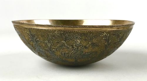MAGNIFICENT SOLID SILVER GILT NIELLO BOWL 18TH CENTURY BALKANS OTTOMAN EMPIRE - ADDITIONAL PHOTO 8