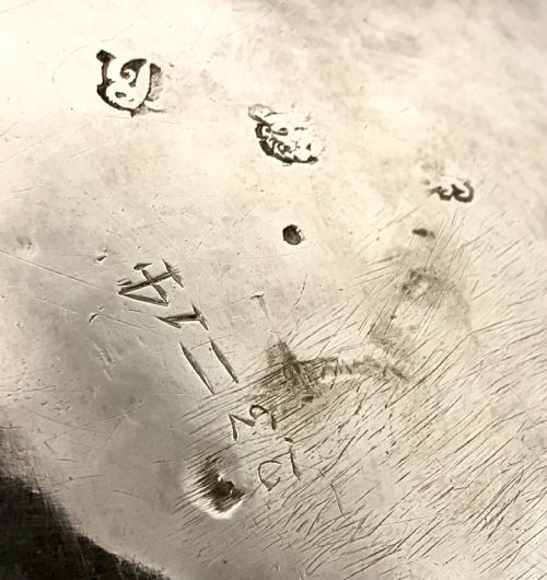 RARE 17TH CENTURY STERLING SILVER BRAZIER CHARLES II LONDON - ADDITIONAL PHOTO 1