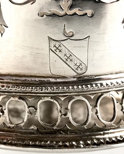 RARE 17TH CENTURY STERLING SILVER BRAZIER CHARLES II LONDON - ADDITIONAL PHOTO 10