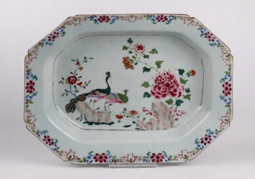 MAGNIFICENT CHINESE 18TH CENTURY PORCELAIN DOUBLE PEACOCK TUREEN FAMILLE ROSE QIANLONG - ADDITIONAL PHOTO 8