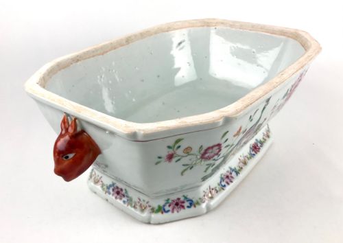 MAGNIFICENT CHINESE 18TH CENTURY PORCELAIN DOUBLE PEACOCK TUREEN FAMILLE ROSE QIANLONG - ADDITIONAL PHOTO 9