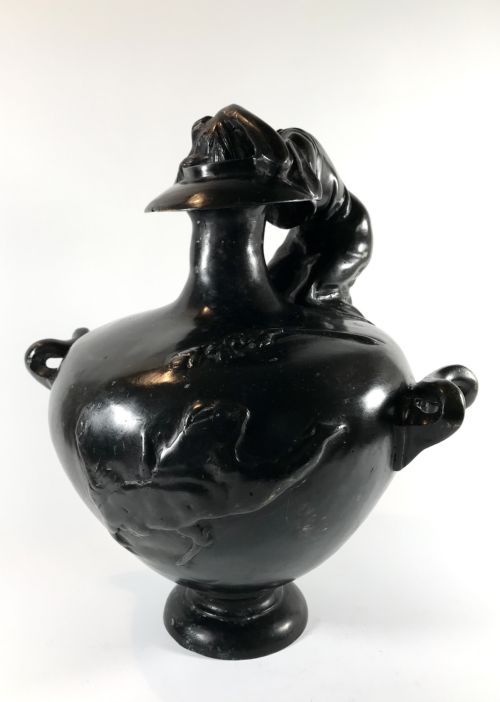 magnificent large french antique art nouveau bronze urn - CATEGORY: ANTIQUE METAL - DATED 1920