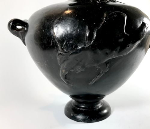 MAGNIFICENT LARGE FRENCH ANTIQUE ART NOUVEAU BRONZE URN - ADDITIONAL PHOTO 2
