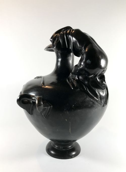 MAGNIFICENT LARGE FRENCH ANTIQUE ART NOUVEAU BRONZE URN - ADDITIONAL PHOTO 4