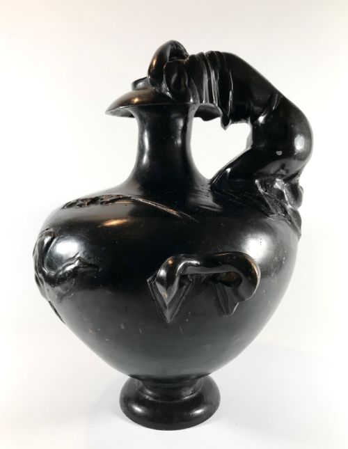 MAGNIFICENT LARGE FRENCH ANTIQUE ART NOUVEAU BRONZE URN - ADDITIONAL PHOTO 5