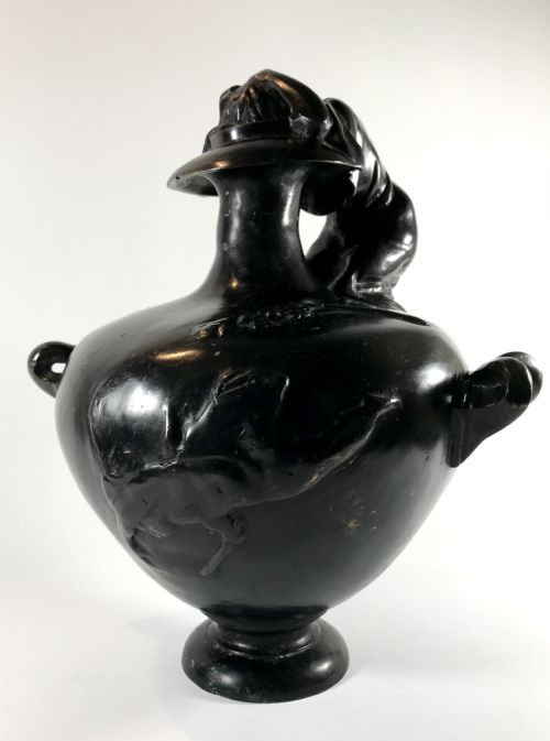MAGNIFICENT LARGE FRENCH ANTIQUE ART NOUVEAU BRONZE URN - ADDITIONAL PHOTO 8