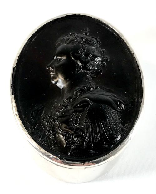 RARE QUEEN ANNE GEORGIAN SOLID SILVER SNUFF BOX JOHN OBRISSET LONDON 1806 - ADDITIONAL PHOTO 1