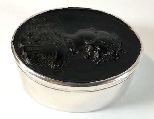 RARE QUEEN ANNE GEORGIAN SOLID SILVER SNUFF BOX JOHN OBRISSET LONDON 1806 - ADDITIONAL PHOTO 4