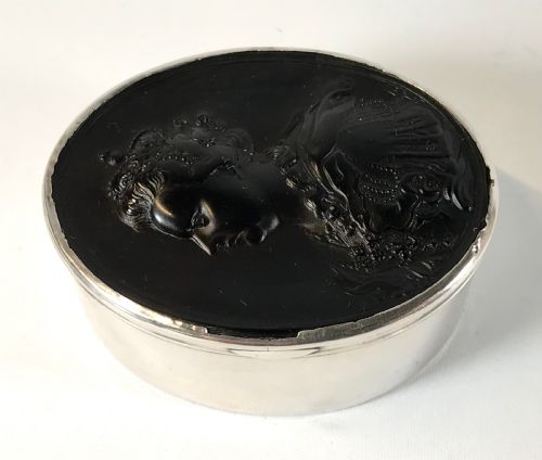 RARE QUEEN ANNE GEORGIAN SOLID SILVER SNUFF BOX JOHN OBRISSET LONDON 1806 - ADDITIONAL PHOTO 5