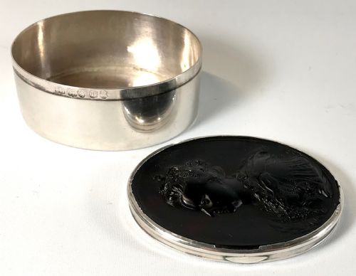 RARE QUEEN ANNE GEORGIAN SOLID SILVER SNUFF BOX JOHN OBRISSET LONDON 1806 - ADDITIONAL PHOTO 9