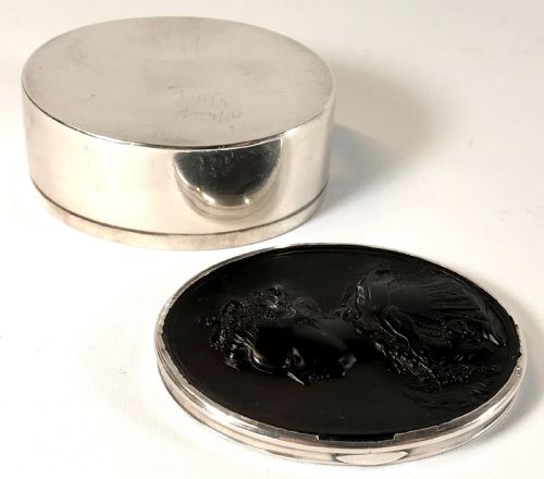 RARE QUEEN ANNE GEORGIAN SOLID SILVER SNUFF BOX JOHN OBRISSET LONDON 1806 - ADDITIONAL PHOTO 11