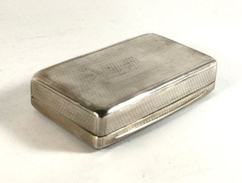 ANTIQUE SOLID SILVER STERLING AND TORTOISESHELL TABLE SNUFF BOX WILLIAM IV LONDON 1836 - ADDITIONAL PHOTO 6