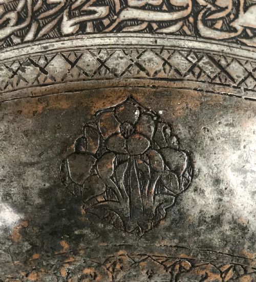 FINE ANTIQUE PERSIAN SAFAVID TINNED COPPER BOWL 17TH C 14 IMMACULATE ONES - ADDITIONAL PHOTO 5