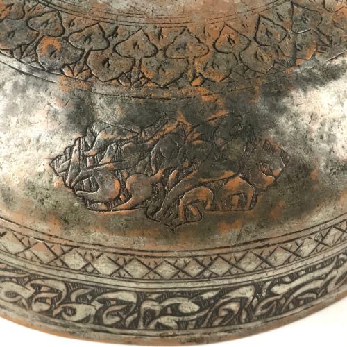 FINE ANTIQUE PERSIAN SAFAVID TINNED COPPER BOWL 17TH C 14 IMMACULATE ONES - ADDITIONAL PHOTO 6