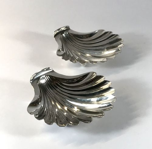magnificent georgian solid silver butter shells 1771 london 18th century - CATEGORY: ANTIQUE SILVER - DATED GEORGIAN