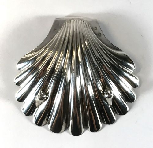 MAGNIFICENT GEORGIAN SOLID SILVER BUTTER SHELLS 1771 LONDON 18TH CENTURY - ADDITIONAL PHOTO 2