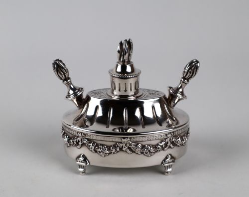 MAGNIFICENT ANTIQUE SOLID SILVER STERLING TABLE CIGAR LIGHTER FRANCE PARIS - ADDITIONAL PHOTO 1