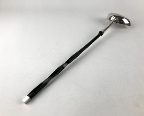 FINE GEORGIAN SOLID SILVER STERLING PUNCH TODDY LADLE 1736 ARMORIAL - ADDITIONAL PHOTO 2